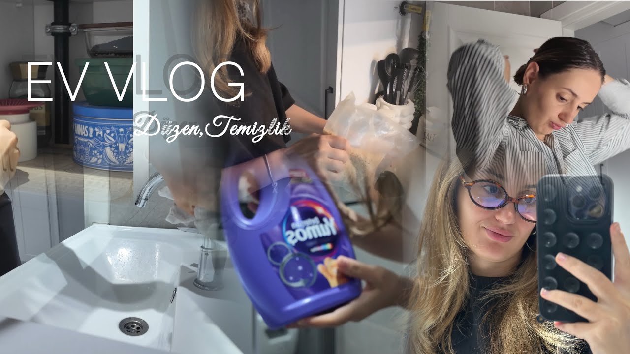 ☕ Ev Hali Vlogu | Banyomu Temizledim, Baharatlığı D&uuml;zenledim | #vlog 