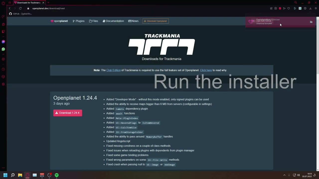 How to install Openplanet for Trackmania