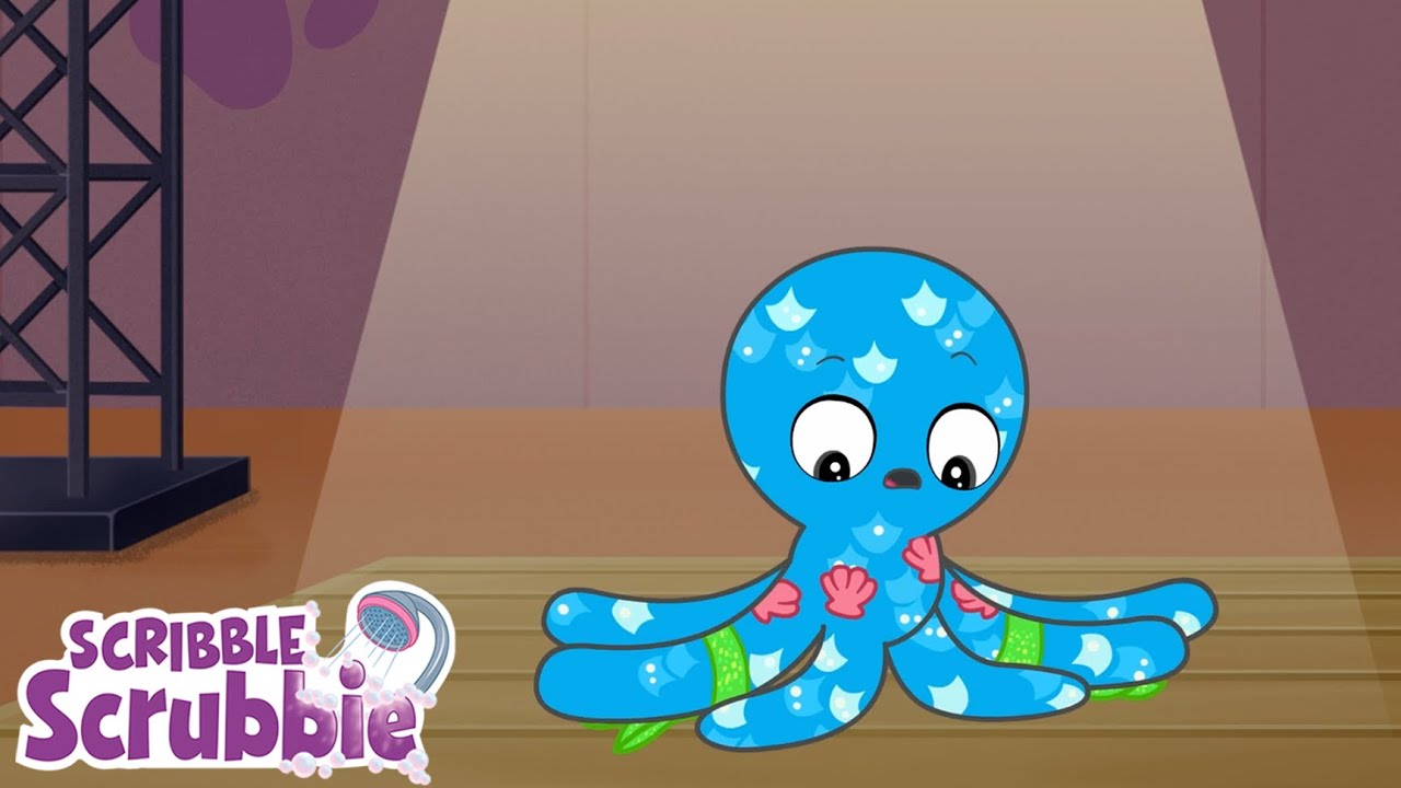Ollie the Funky Octopus Steals THE SPOTLIGHT ✨ Crayola Scribble Scrubbie Pets | Cartoons for Kids