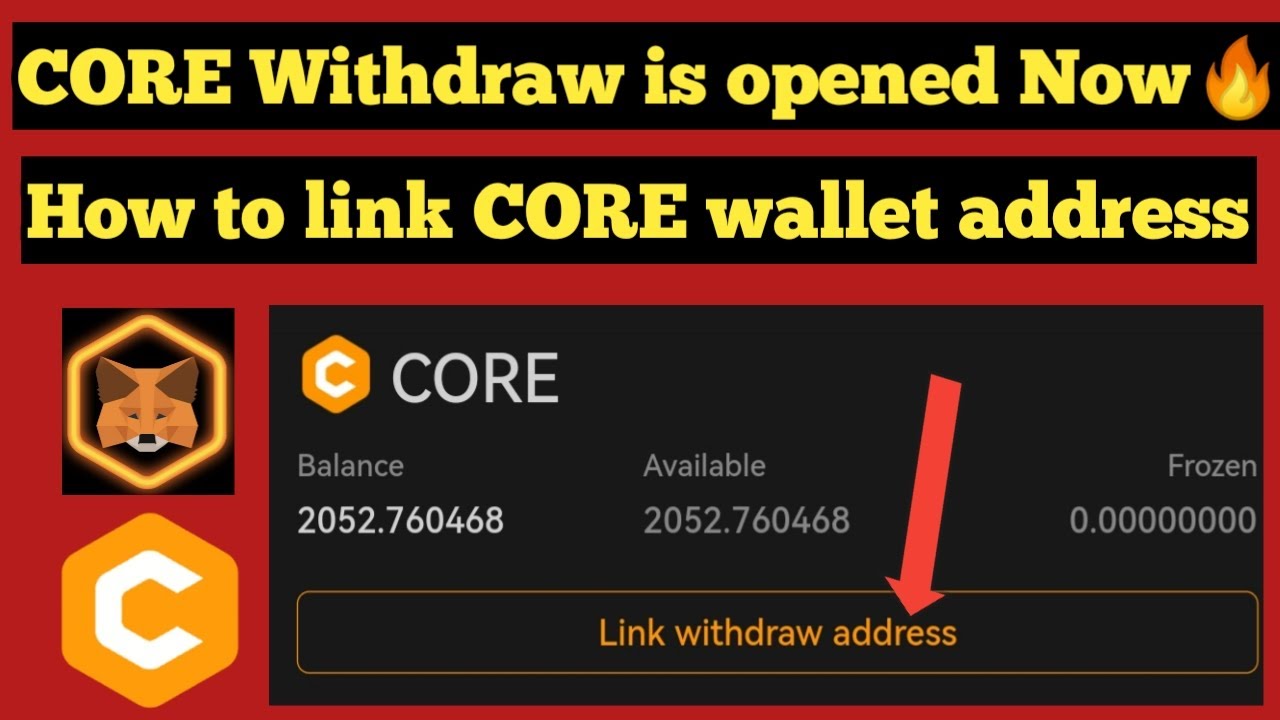 How to link CORE withdraw address in Satoshi App CORE Mining to Metamask | link withdraw address