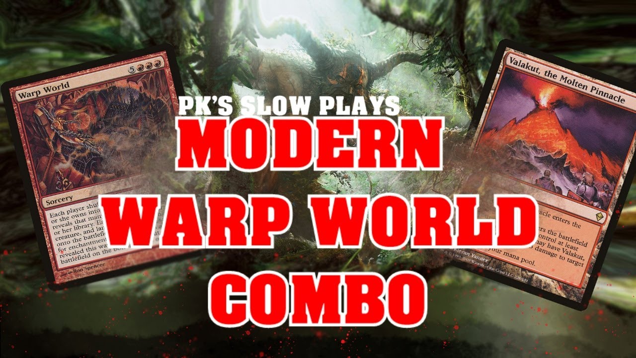 Warp World in Modern - Valakut Combo with Primeval Titan - MTG Deck Tech and Gameplay