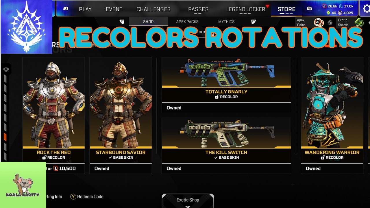 Full Review of Recolors Rotation (18Aug26), S30 Store Update. [Apex Legends - Aug26]
