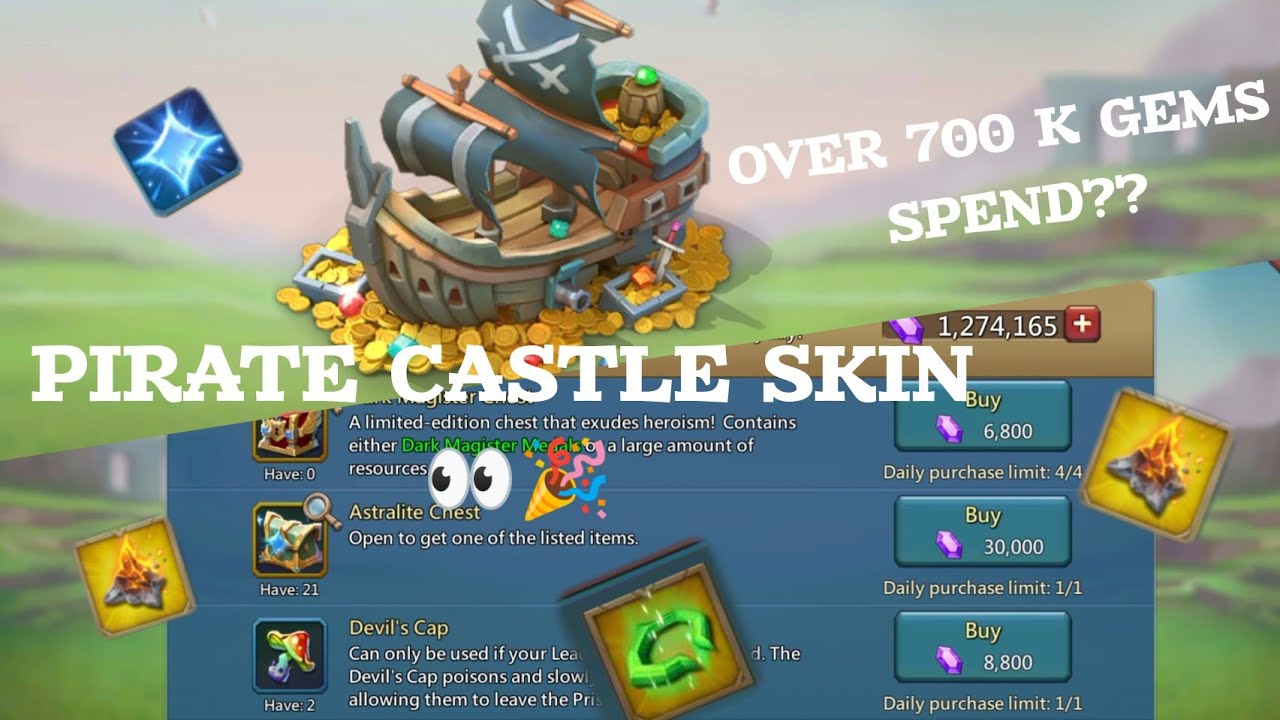 Lords Mobile -  Castle Skin Bargain Store Titan Rally Trap Gear MG TRAP 