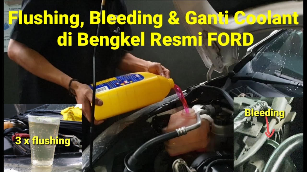 ⁉️How to flush ford fiesta cooling system - MENGGANTI AIR COOLANT RADIATOR