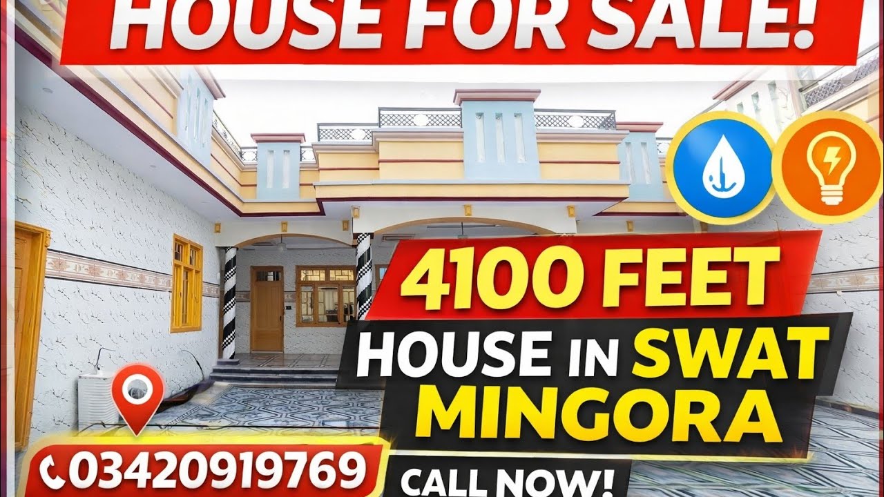  Swat House for sale 4100 feet 03420919769