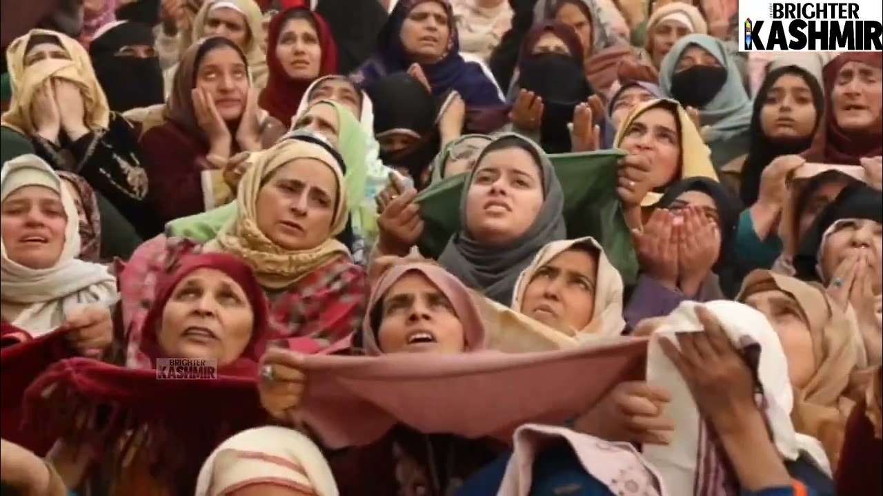 Thousands of devotees from different parts of the Kashmir Valley gathered at the Hazratbal shrine