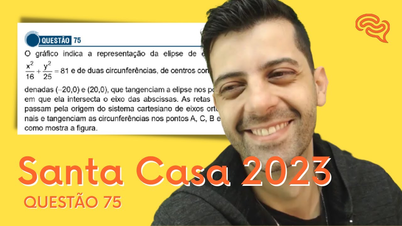 Santa Casa 2023 - Q75 - O gráfico indica a representação da elipse de equação