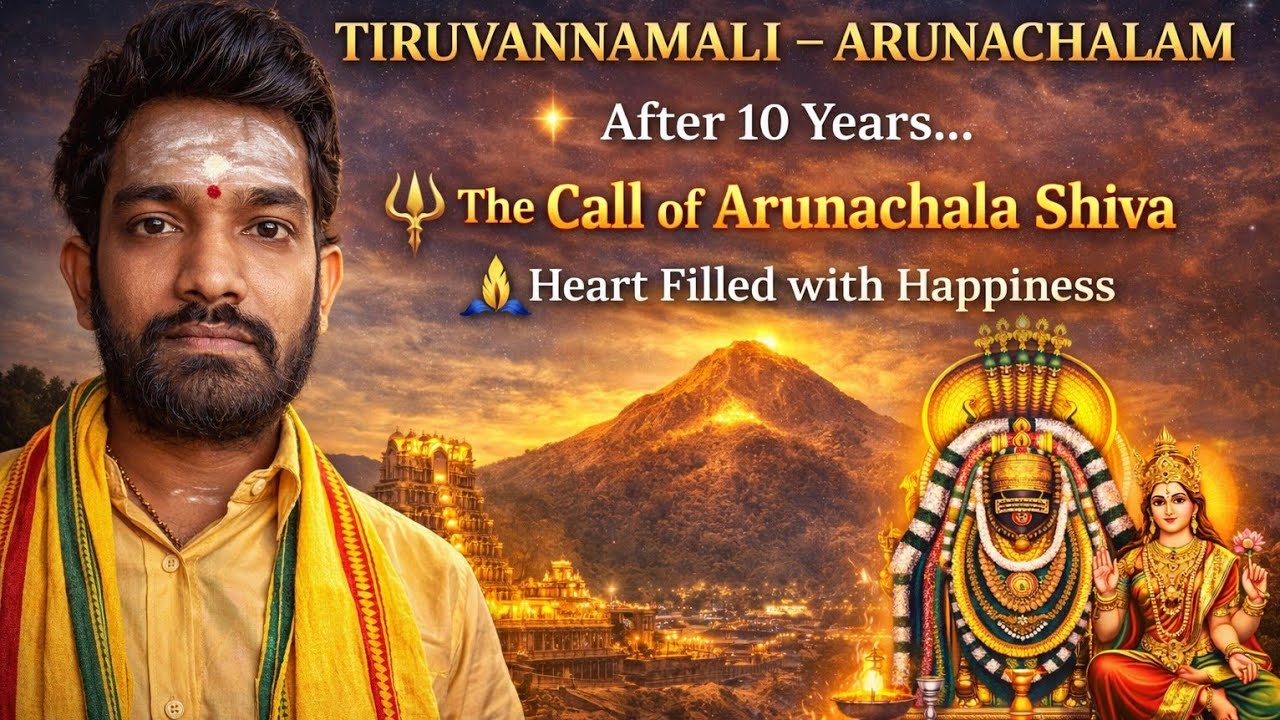 అరుణాచల శివ దర్శనం | తిరువన్నామలై గిరిప్రదక్షిణం | Om Namah Shivaya 🙏 | First Time Shiva Mala.