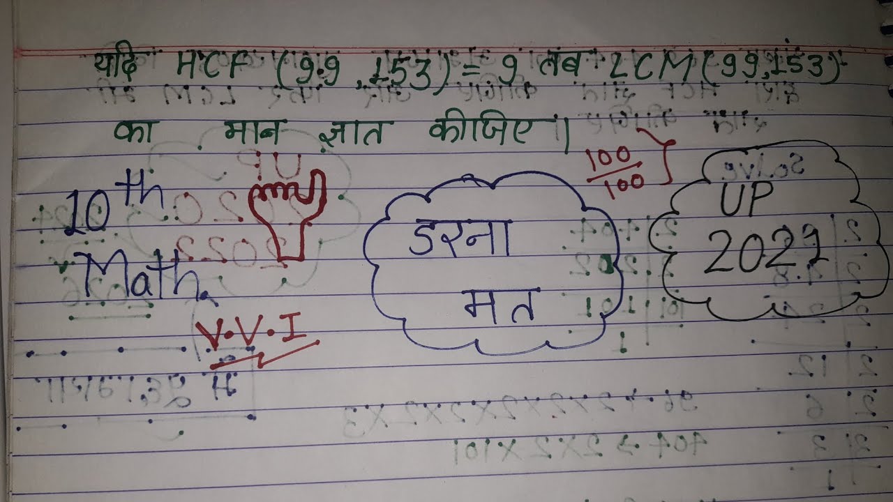 Class 10 Maths LCM Important Questions 2026 (Board Special)