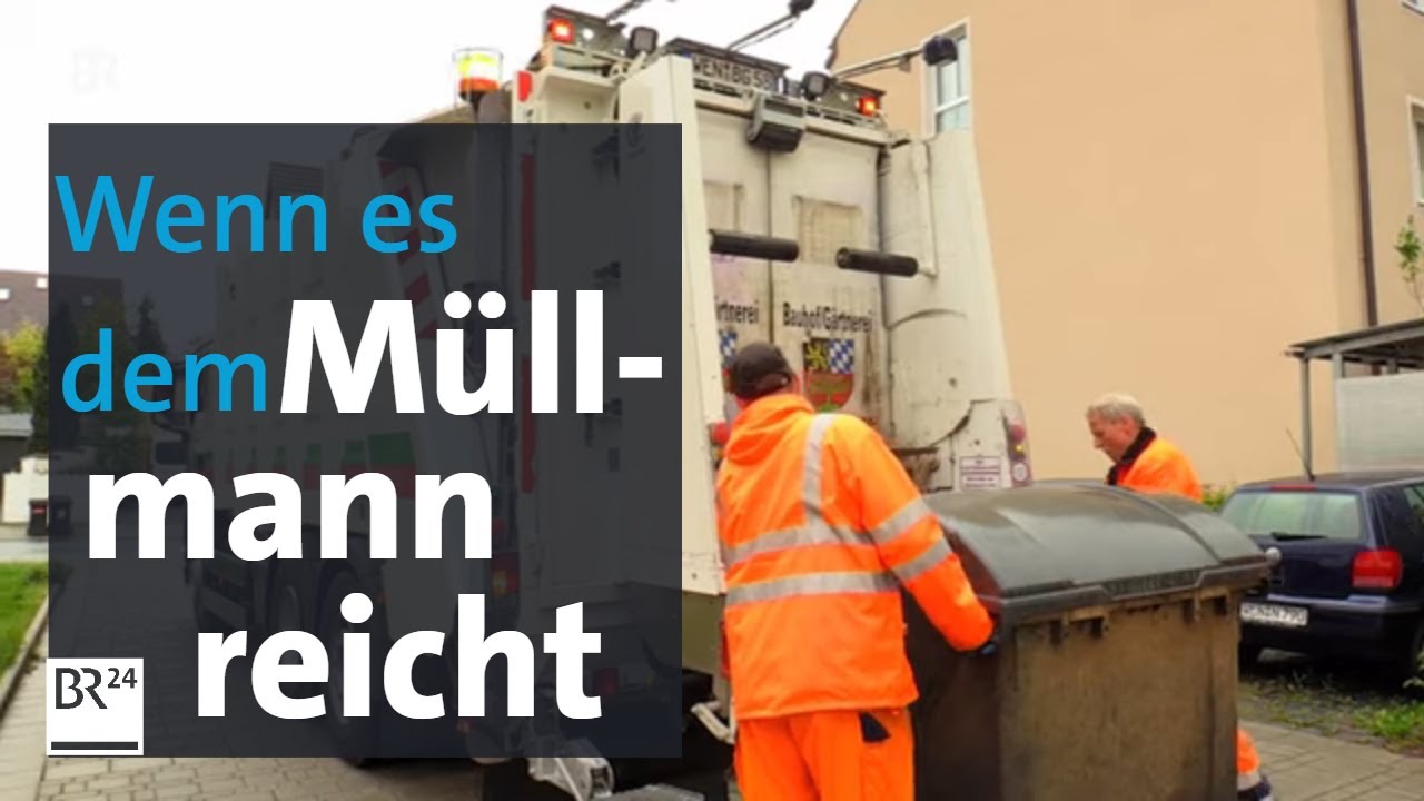 Wenn es Müllmännern reicht: Überfüllte, stinkende Mülltonnen in Weiden | BR24