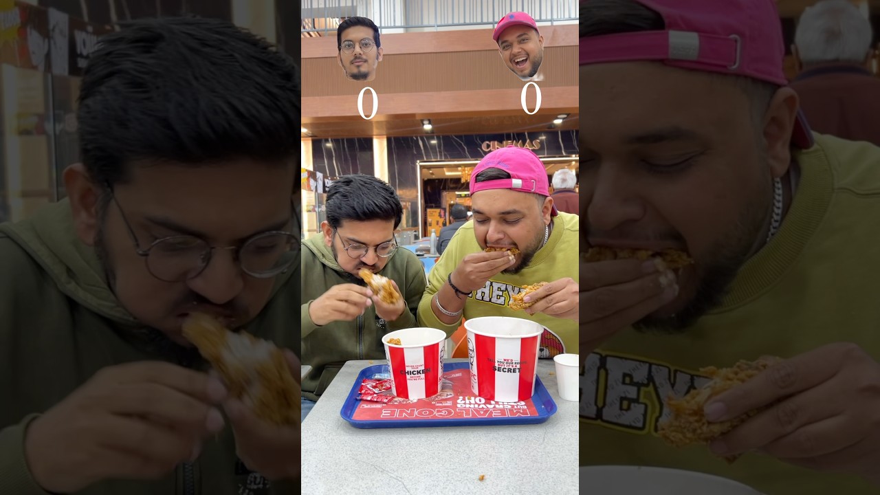 Kfc Bucket Challange & Loser pay the Bill 🧾😱 #shorts