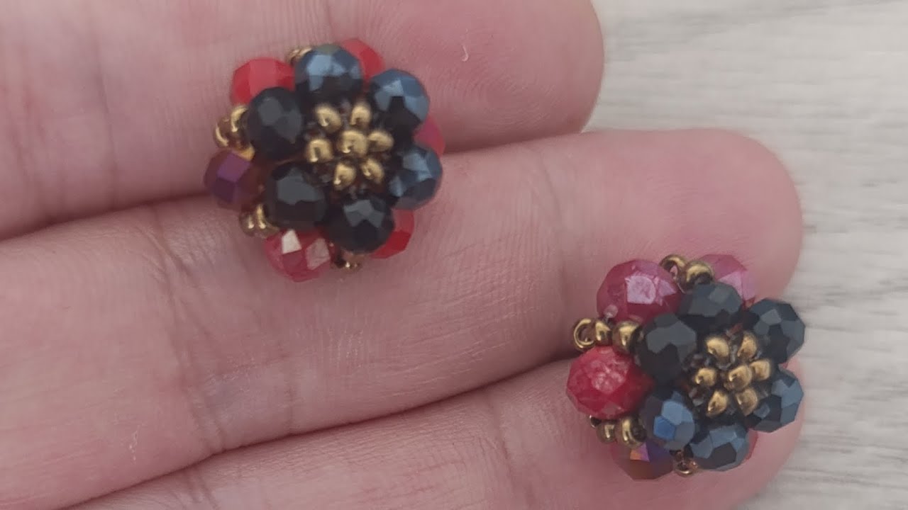 Adım Adım Çiçek Boncuk Küpe Yapımı 🌸 | Kolay ve Şık Model