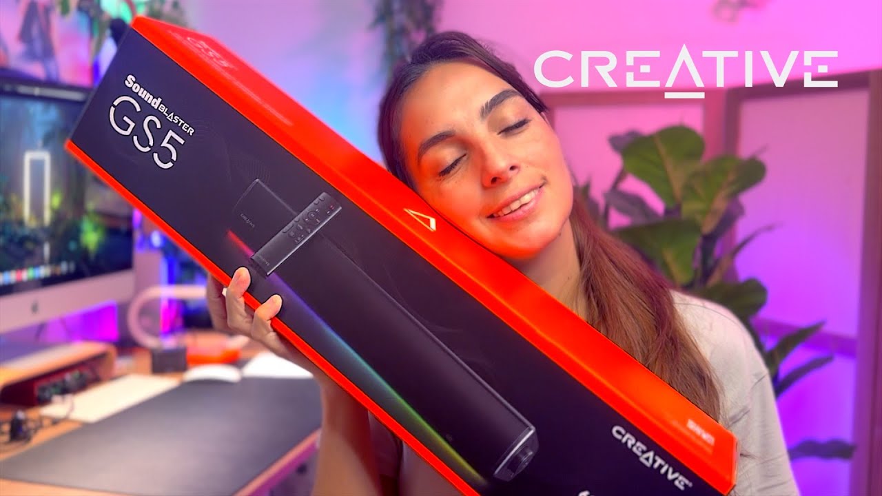 Sound Blaster GS5 CREATIVE Barre de Son Gaming RGB polyvalente avec technologie SuperWide