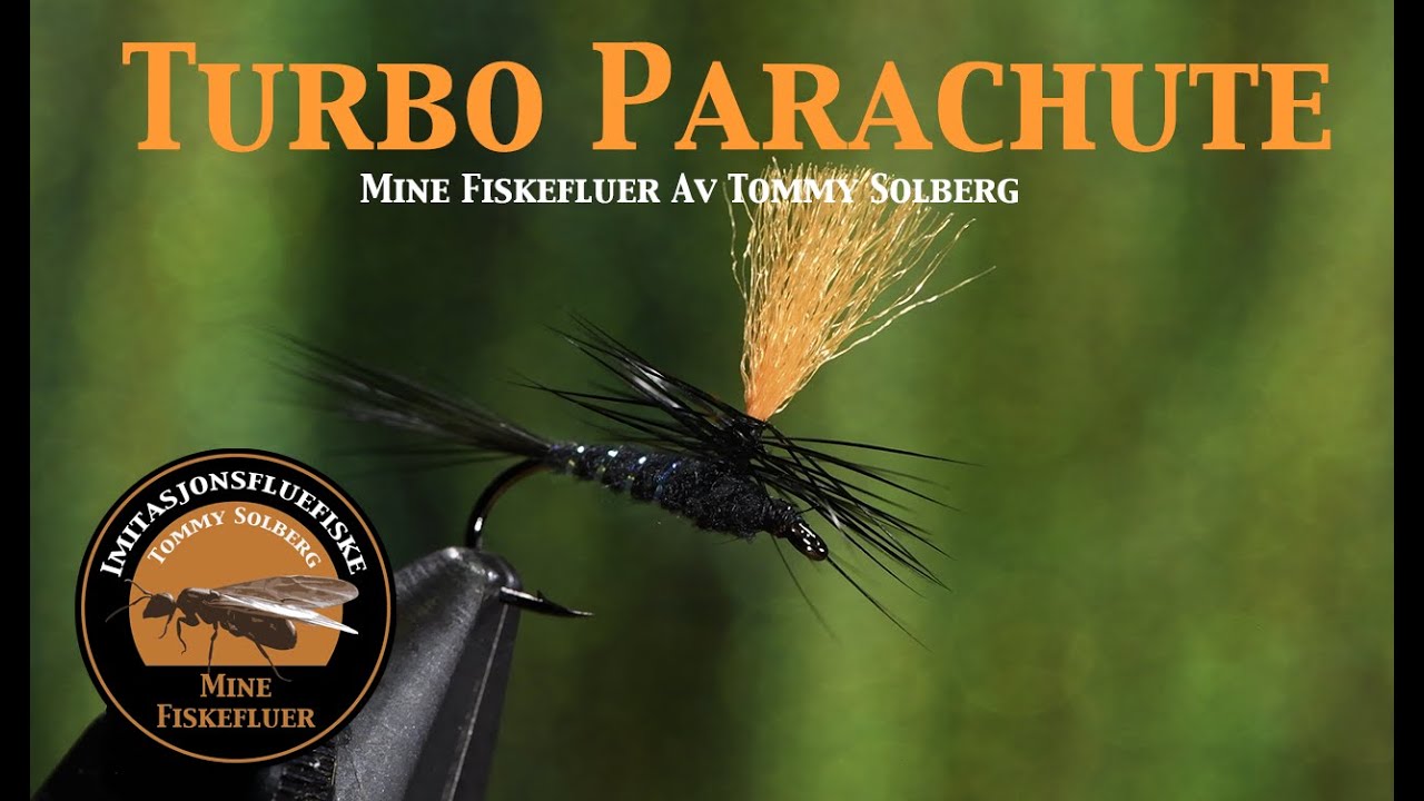 Turbo Parachute. Mine fiskefluer og imitasjonsfluefiske. Et utrolig bra flue mønster. Fluebinding.