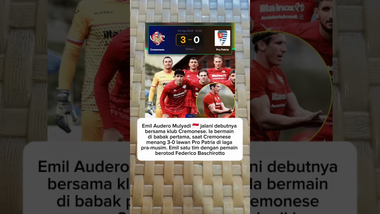 debiut Emil Audero Mulyadi bersama club' barunya #football #ligaitalia
