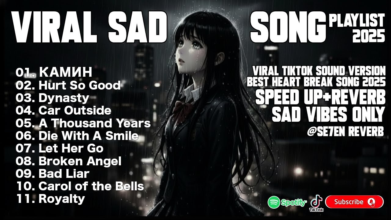 Viral Sad Songs 2025 | Heartbreak Vibes | Sad Vibes | Speed + Reverb TikTok & Spotify Mix 🎧