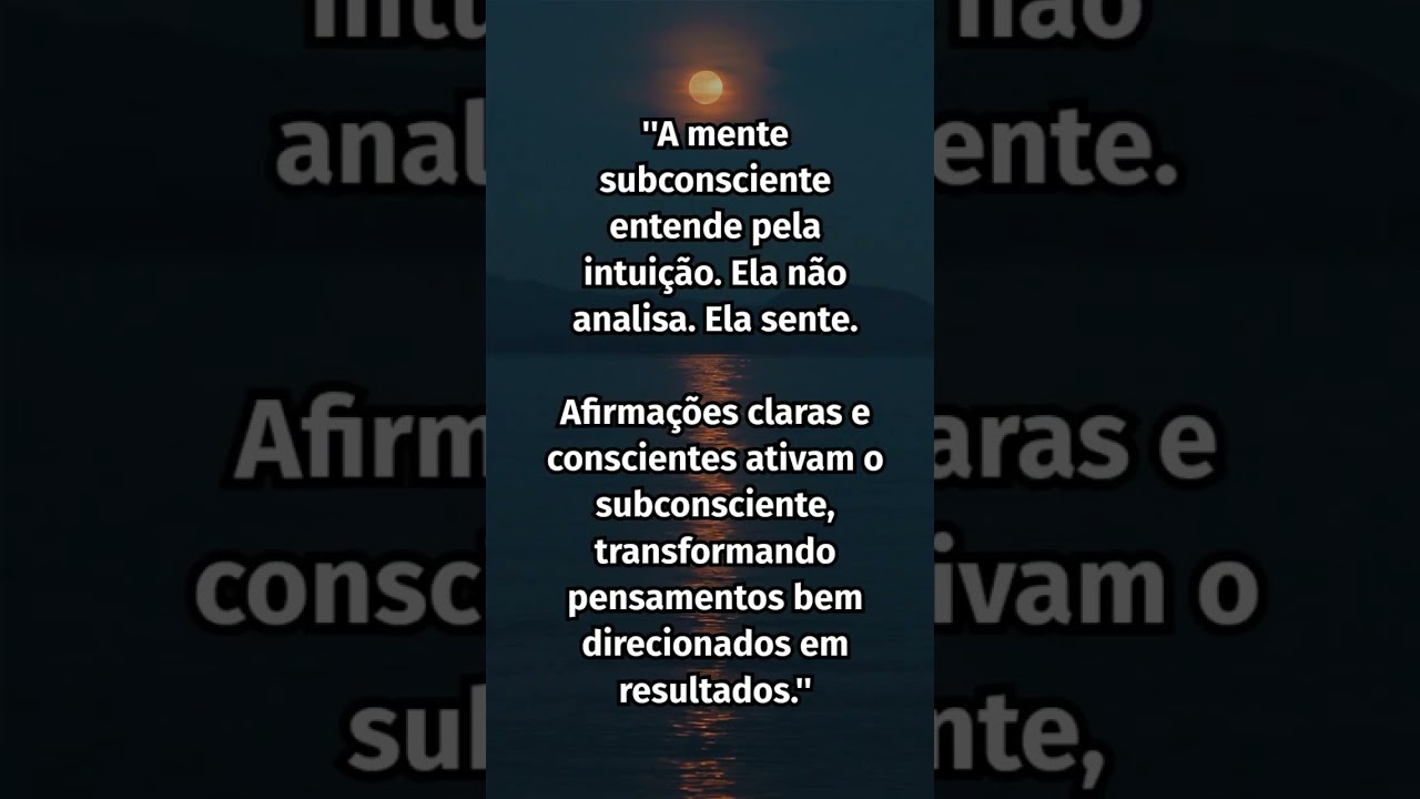 O poder da mente subconsciente