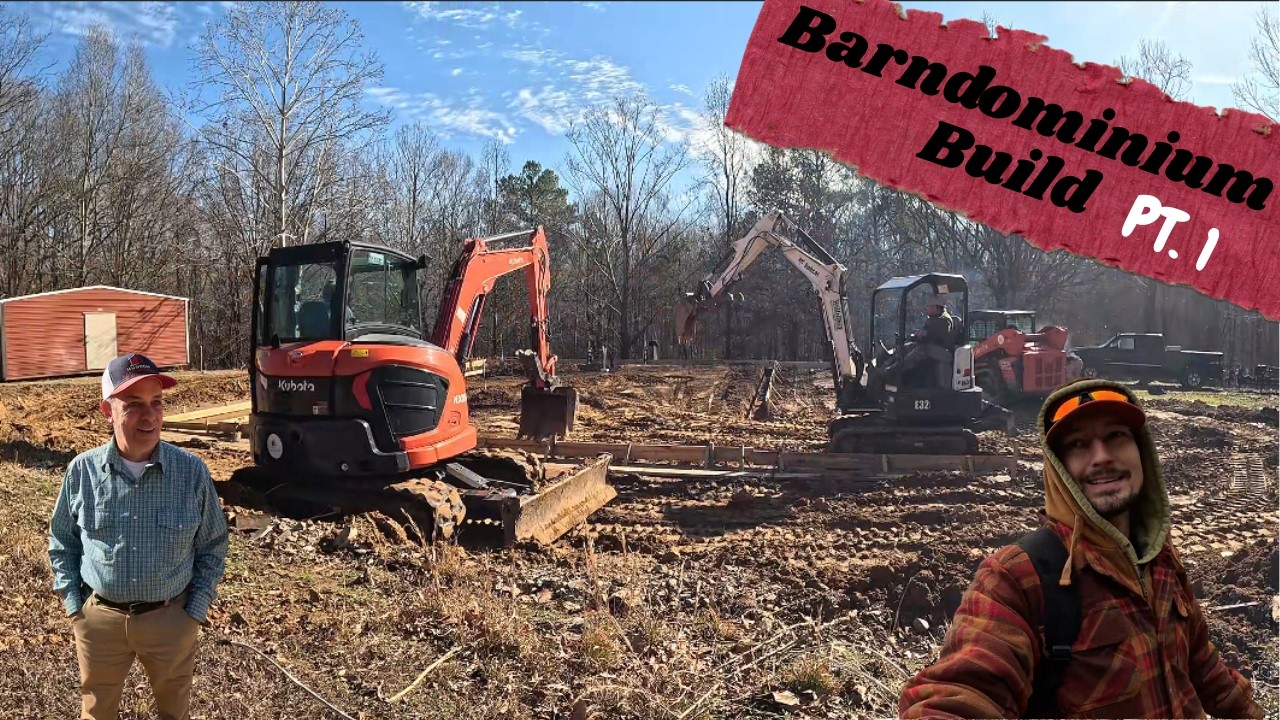 New Barndo Construction! From the ground up. Part 1