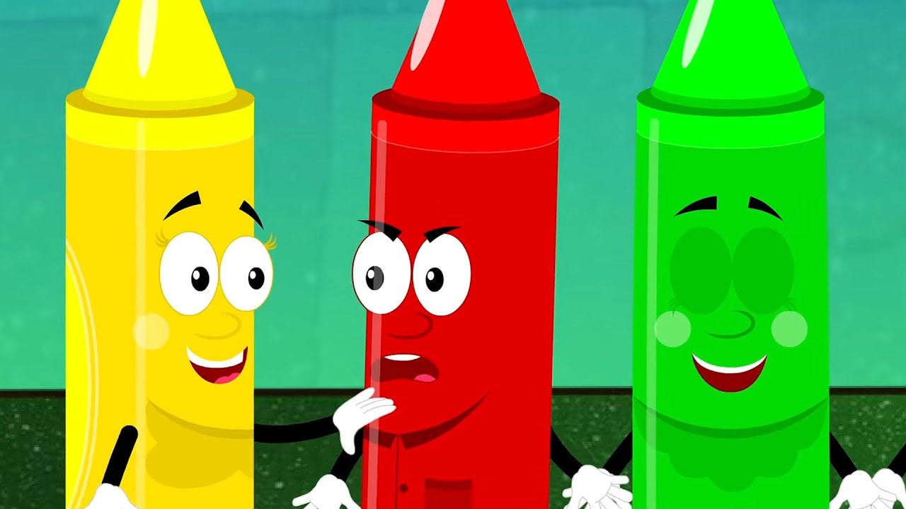 Ten In The Bed Crayons, Count Numbers and Preschool Video for Babies