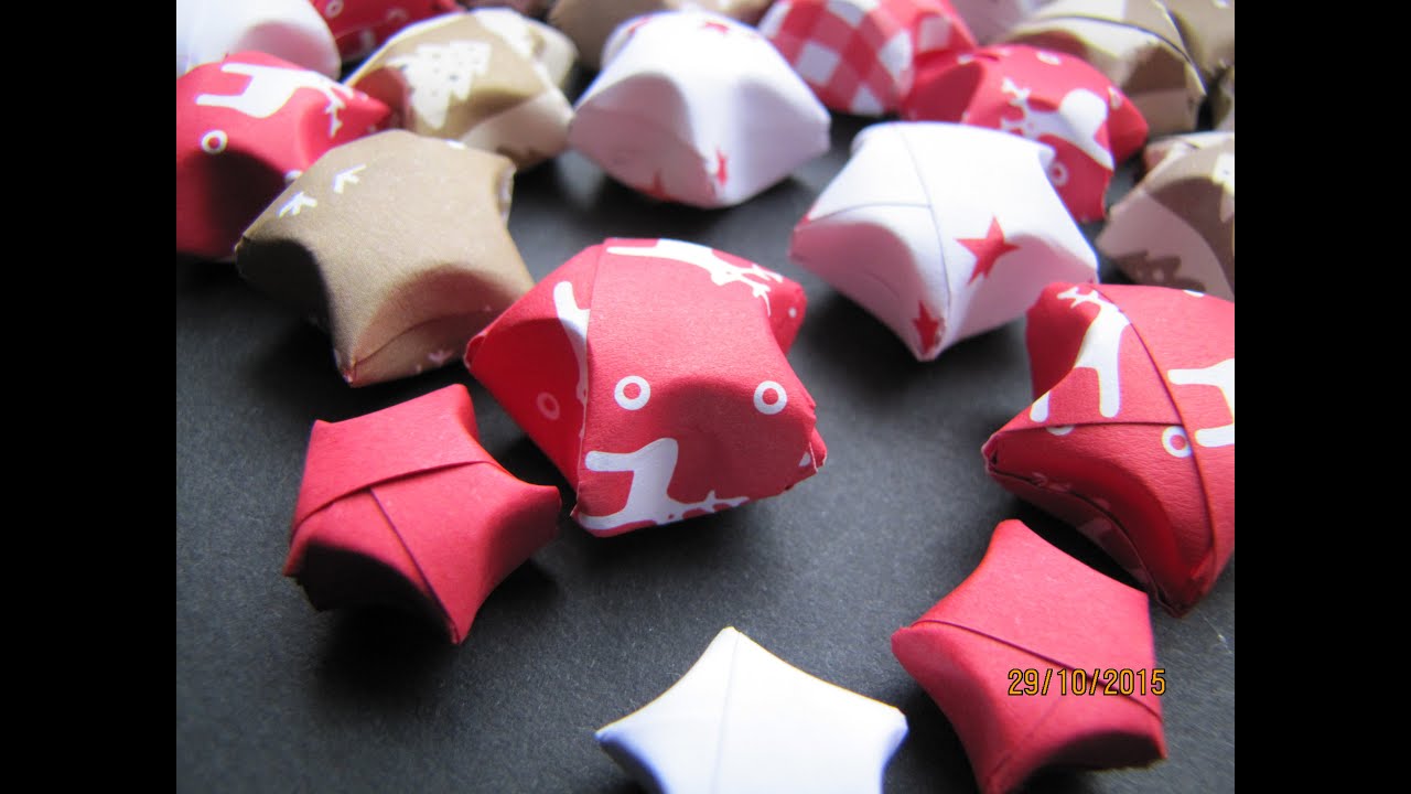 Einfache 3D Sterne / Wickelsterne DIY Weihnachtsdeko