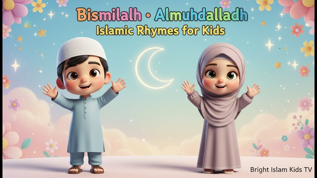 Bismillah Alhamdulillah | Islamic Rhymes for Kids | Bright Islam Kids TV