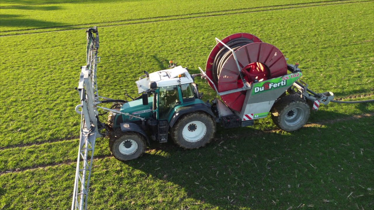 🇫🇷 Épandage de lisier sans tonne avec un fendt 820 & du@ferti