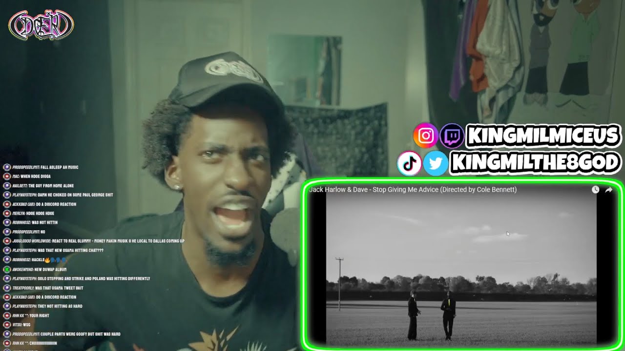 The 8 God Reacts to: Jack Harlow & Dave - Stop Giving Me Advice (Directed by Cole Bennett)