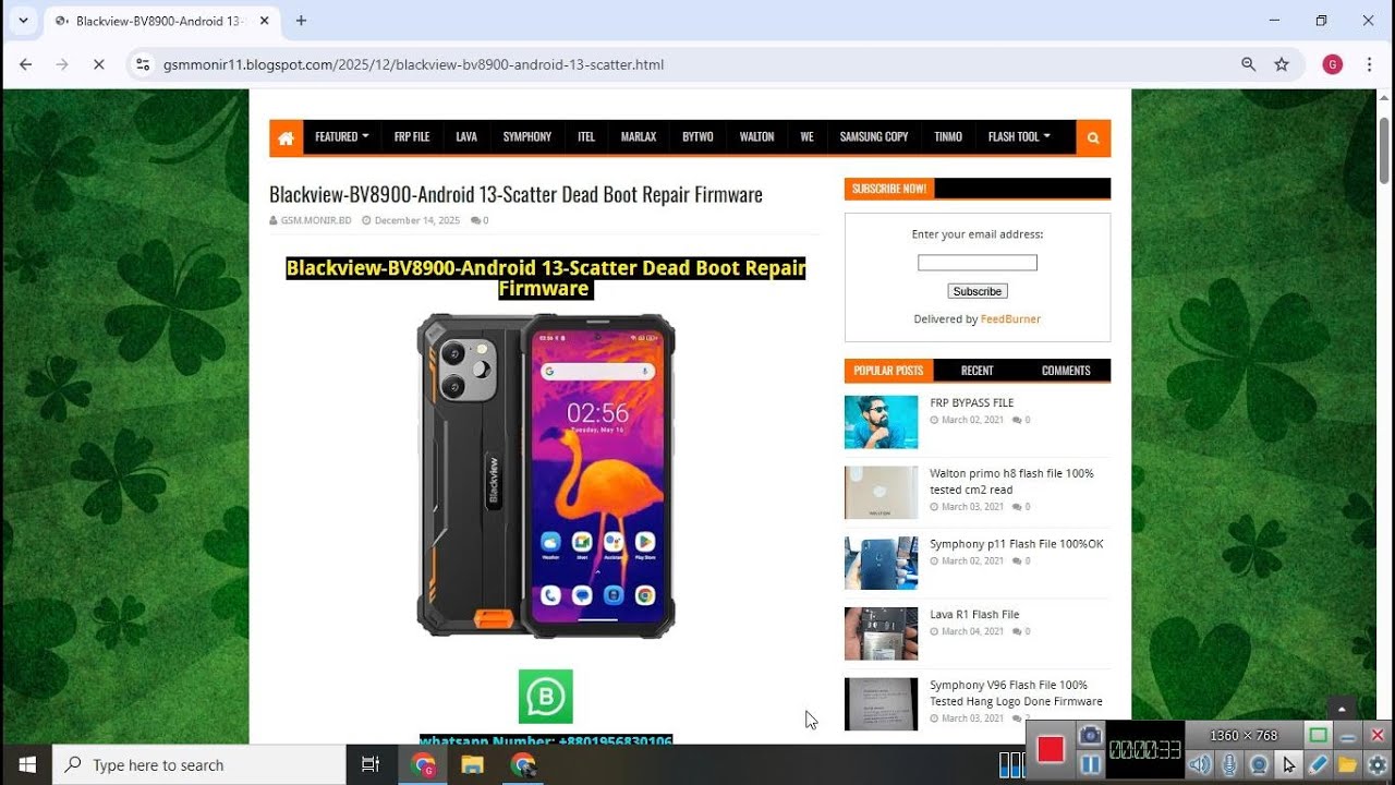 Blackview BV8900 Android 13 Scatter Dead Boot Repair Firmware