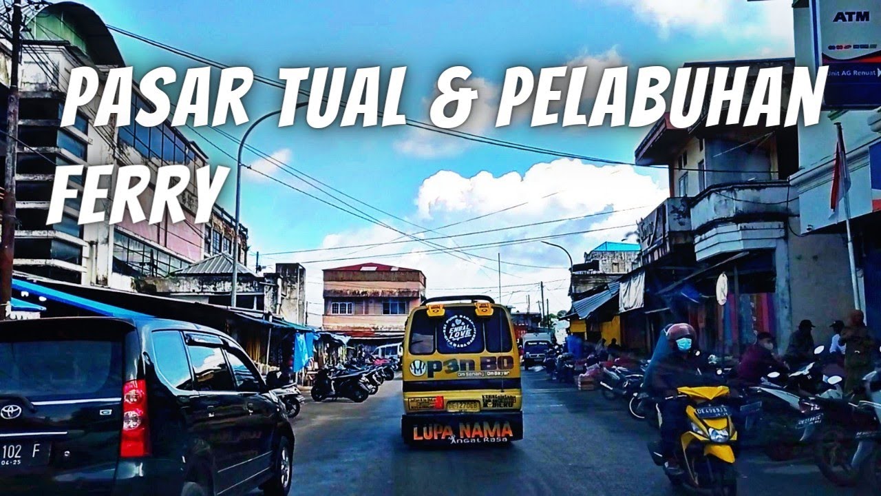 Jalan jalan pagi ke pasar tual dan pelabuhan ferry