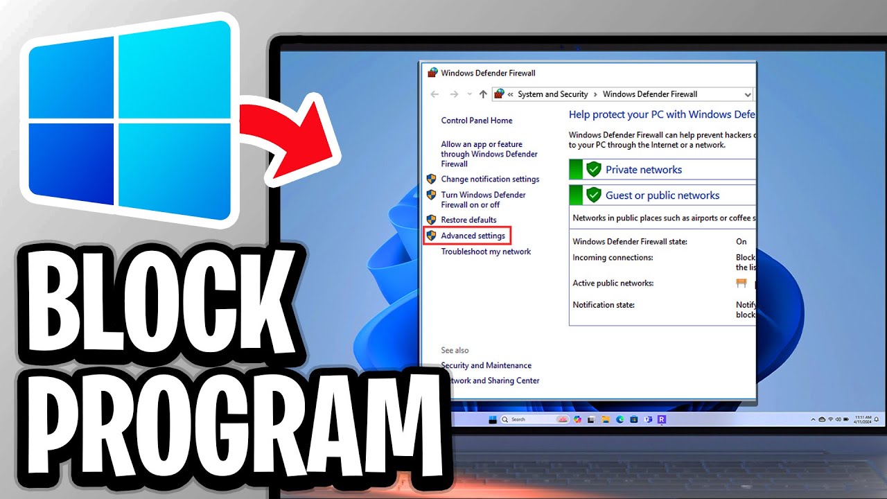 How To Block Program In Windows Firewall - Step By Step