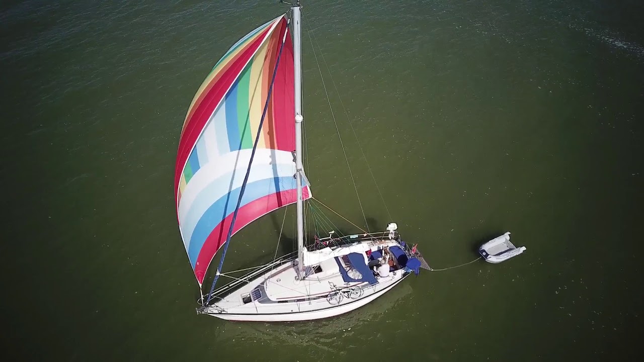 markermeer.....dufour 4800 gefilmt door drone