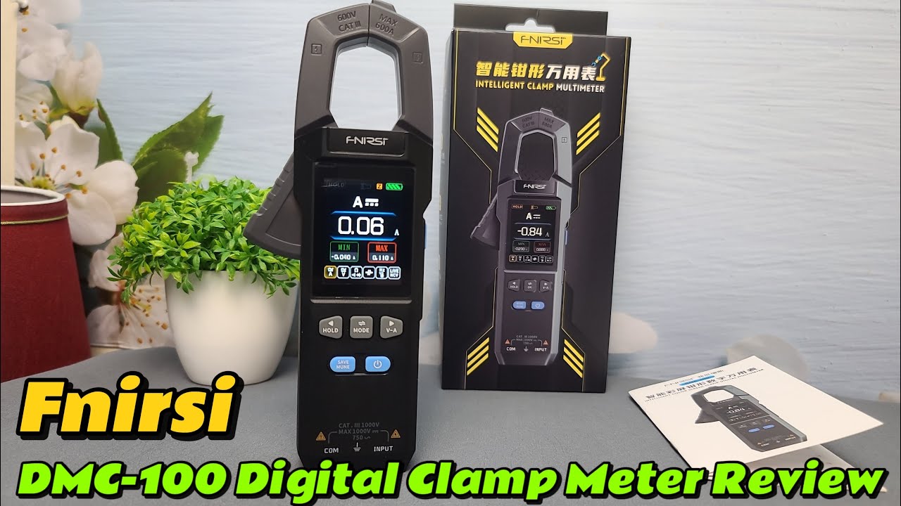 Распаковка и подробный обзор цифровых токоизмерительных клещей Fnirsi DMC-100