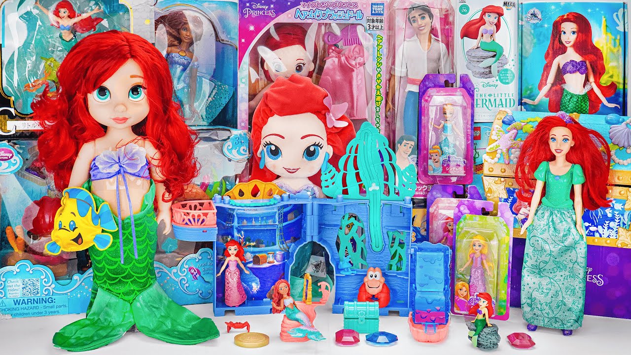 90 Minutes Satisfying with Unboxing Disney Little Mermaid Toys Collection | Review Toys | ASMR