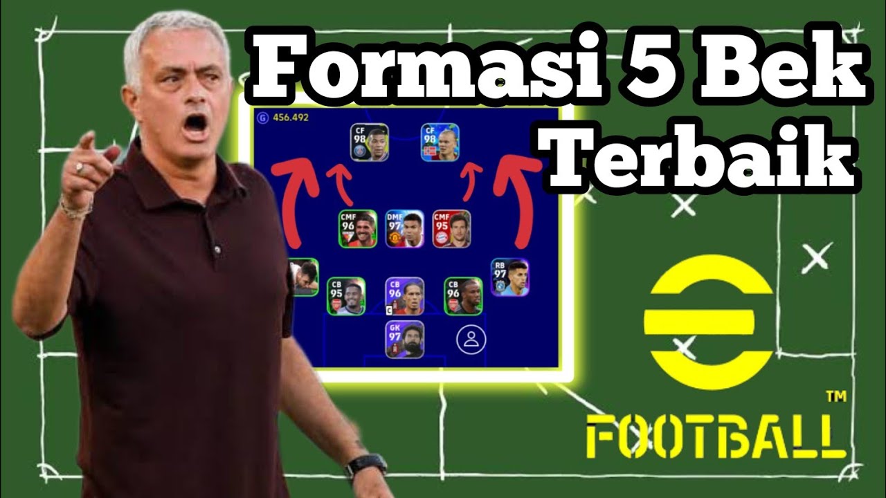 REKOMENDASI FORMASI 5 BEK TERBAIK // EFOOTBALL 2023 MOBILE