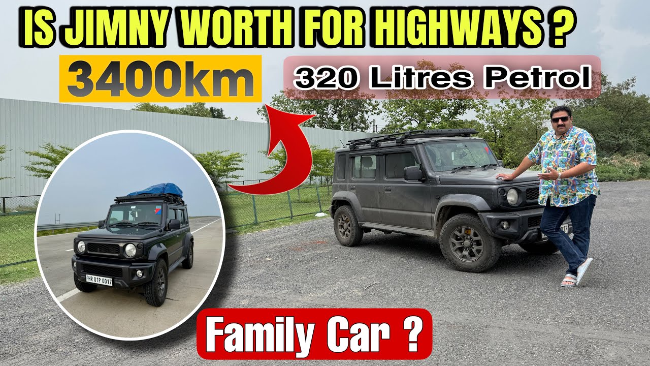 Is JIMNY Worth For Highways? Family Car? 3400km Trip Experience & Expenses |  #maruti #jimny #travel