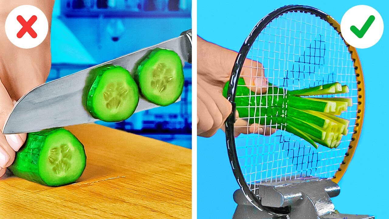 Ambil pisaumu dan mari kita memotong! 🍋🥒 Kiat untuk Mengupas dan Memotong Makanan Favoritmu.