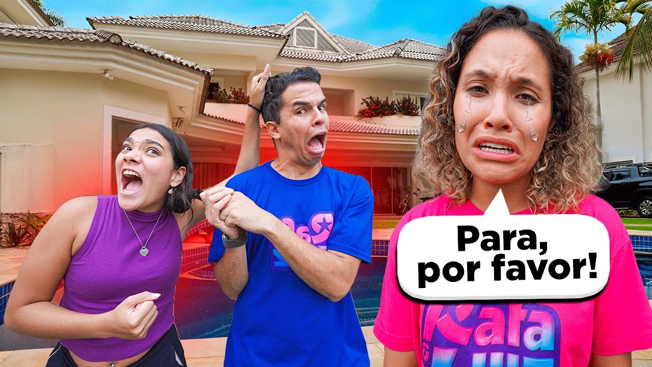 BRIGUEI FEIO COM O LUIZ NA FRENTE DA RAFA E ELA CHOROU!