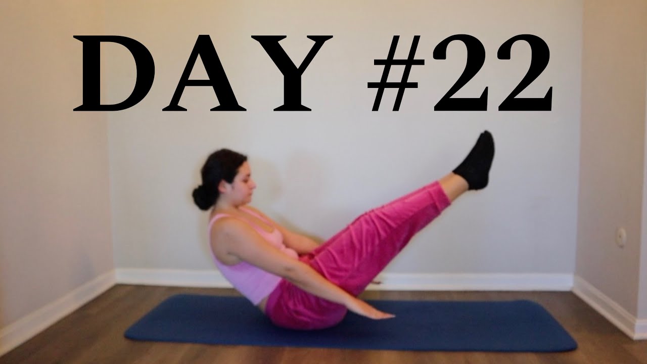Day #22 Pilates Beginner 30 Day Workout Challenge At Home No Equipment