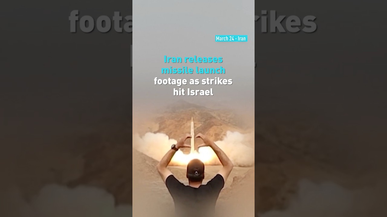 Iran releases missile launch footage as strikes hit Israel