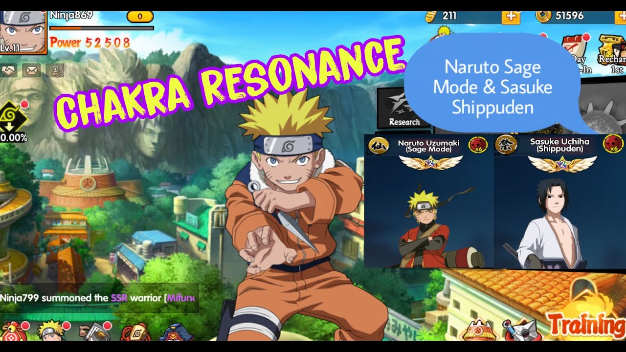 Chakra Resonance Gameplay - How to get SP Ninja Naruto Sage Mode & Sasuke Shippuden