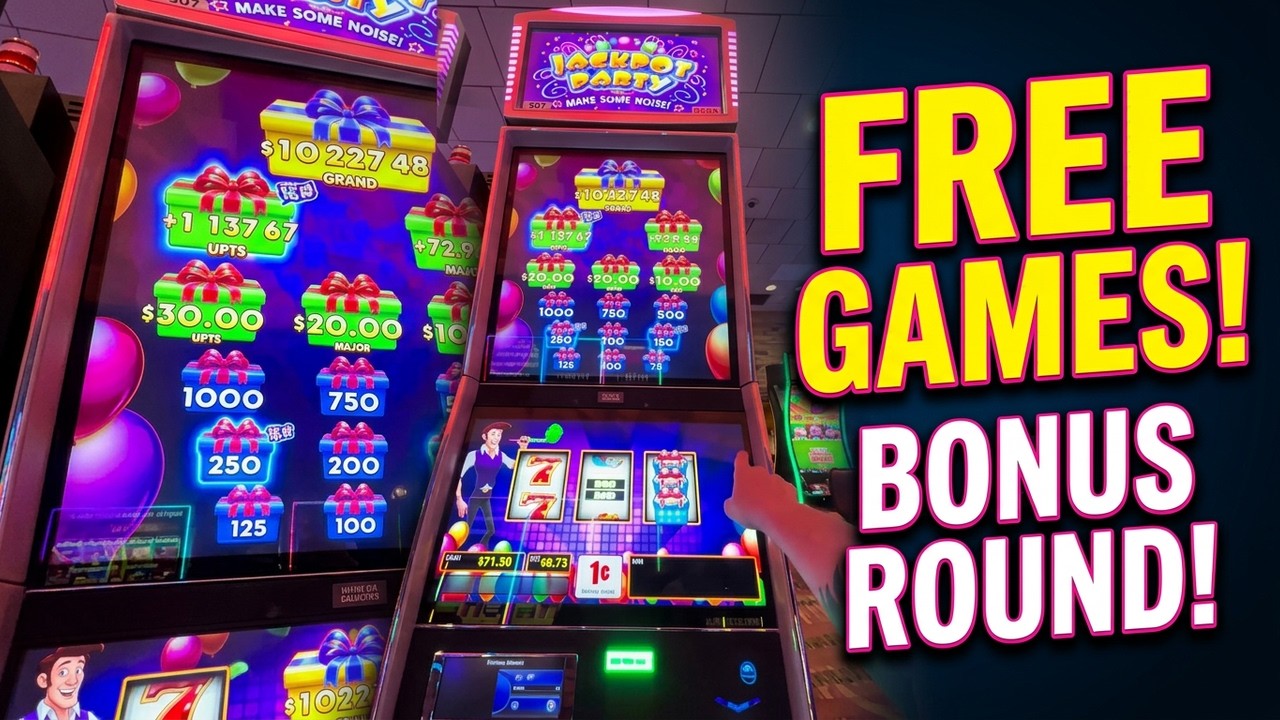 Jackpot Party at Osage Casino - FREE GAMES Bonus Round