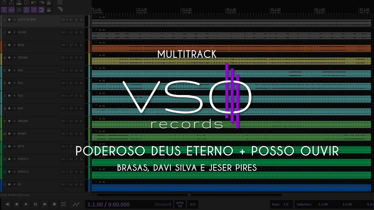 MULTITRACK - Poderoso Deus Eterno + Posso Ouvir - Brasas, Davi Silva e Jeser Pires