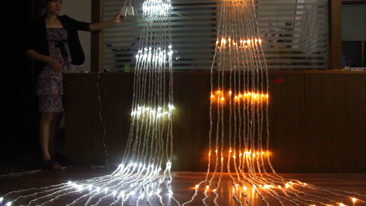 Holiday decorative LED waterfall lights from iChristmasLight