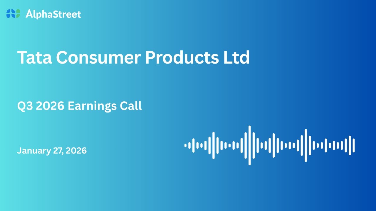 Tata Consumer Products Ltd Q3 FY2025-26 Earnings Conference Call