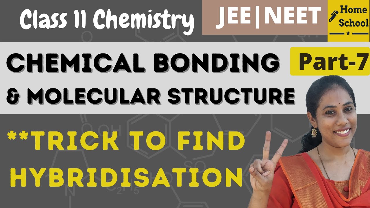 Trick to find Hybridisation | Chemical Bonding class 11 | Part 7