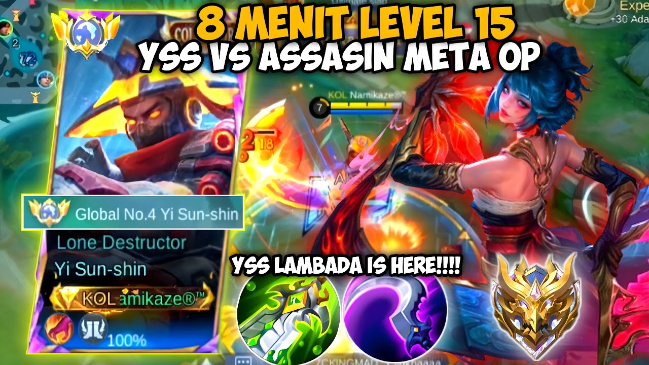TUTORIAL YSS YG KALIAN CARI CARI!? CARA MENANG ROTASI FARMING YSS VS ASSASIN META BUILD EMBLEM PASIF