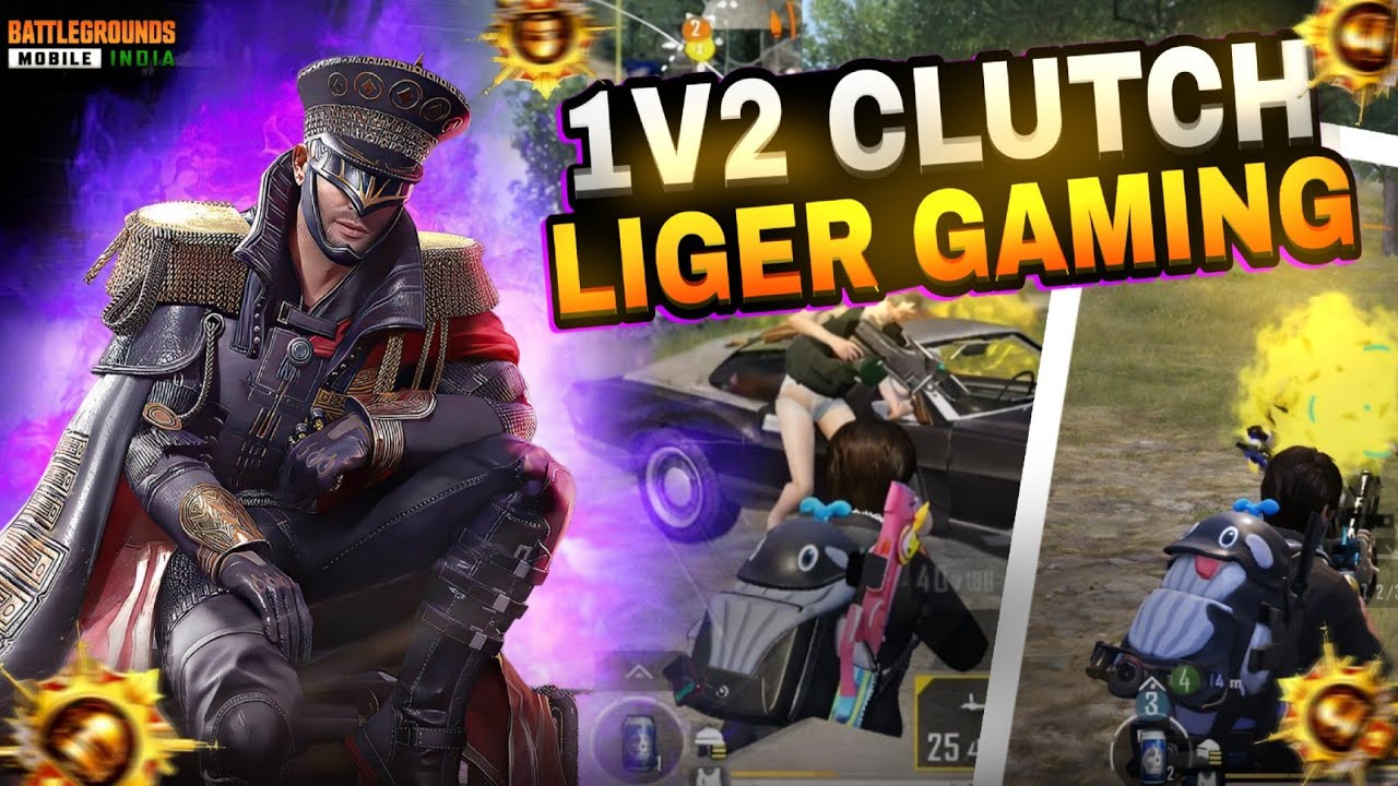BGMI 1v2 Clutch Gameplay | Solo vs Squad Intense Fight | Liger Gaming