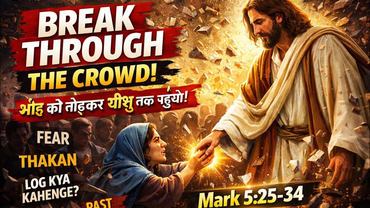 BREAK THROUGH THE CROWD | Bheed Ko Todkar Yeshu Tak Pahunchna Mark 5:25&ndash;34 | Rebecca Allan Xavier 