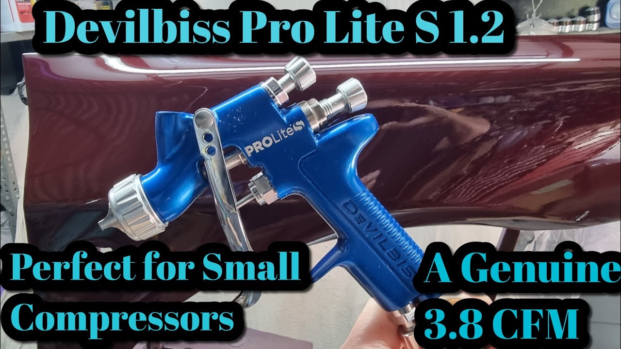Devilbiss Pro Lite S, компактный, качественный мини-краскопульт с низким расходом CFM
