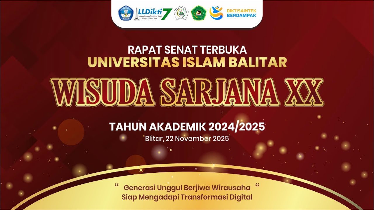 RAPAT SENAT TERBUKA WISUDA SARJANA XX